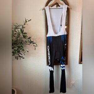 Orbea Cycling Bib Tights XXXL Black Blue Padded Bib Pants